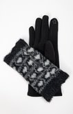 Gants mitaines tactiles motif coeur