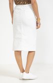 Jupe midi en coton viscose