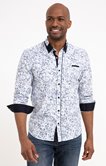 Chemise ajustée à motifs imprimés