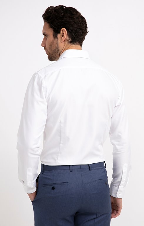 LucMatton - Chemise Habillée Sans Plis Homme - 95% Polyester 5% Élasthanne - Coupe Ajustée Mariage