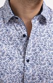 Chemise regular à motif floral