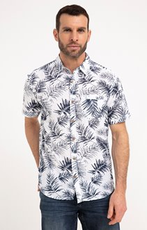 Chemise regular à motifs