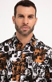 Chemise regular à motifs imprimés