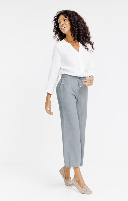 Pantalon fluide plissé très large