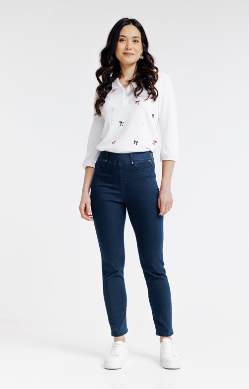 Pantalon tregging surteint détail strass