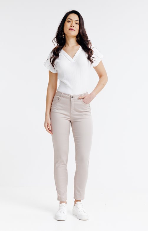 Pantacourt avec boutons fantaisies