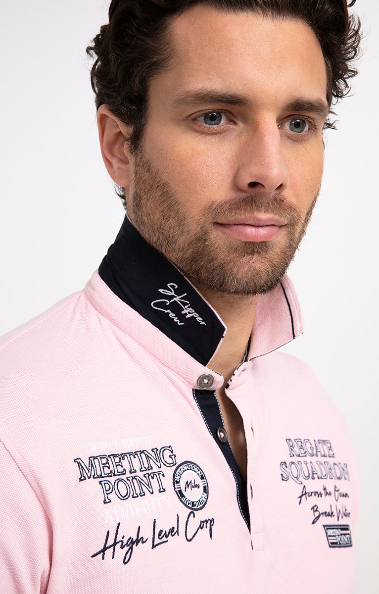 Homme Armand Thiery Polo Manches Longues Ligna Pink Rose | Polos &  Tee-Shirts ⋆ Allier Beauty