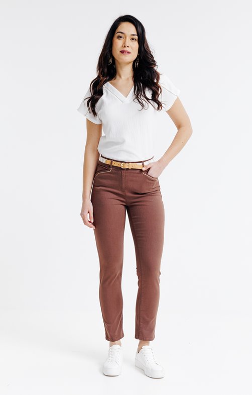 Pantacourt brodé lurex