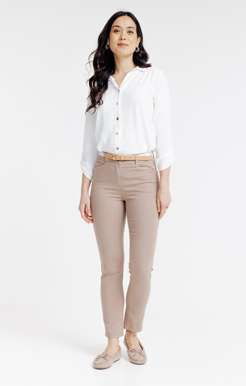 Pantacourt brodé lurex