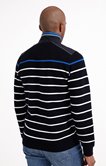 Polo col montant manches longues Rayé