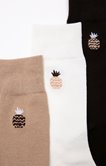 Chaussettes fantaisie motif ananas