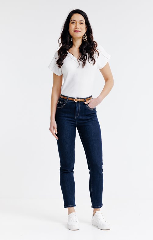 Pantacourt avec zip fantaisie