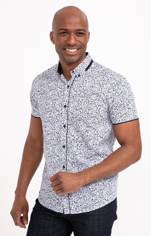 Chemise manches courtes Floral Studio