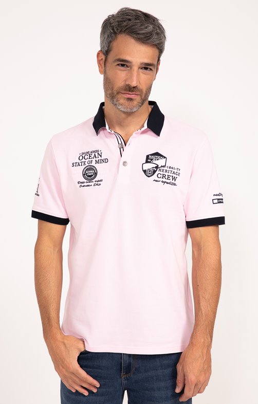 Polo manches courtes Pink