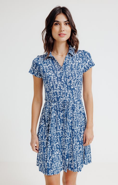 Robe maille évasée