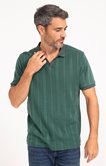 Pull col polo manches courtes Ajoure