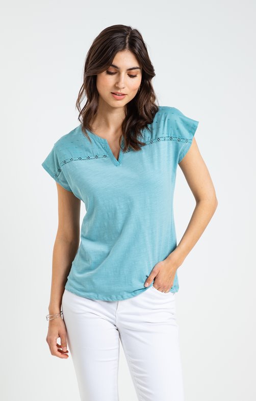 Tee-shirt uni plumetis