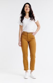 Pantacourt coton et ceinture