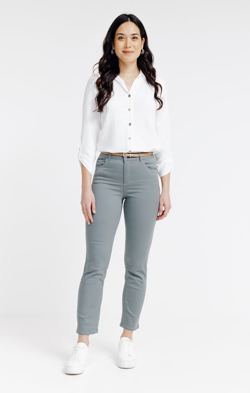 Pantacourt coton et ceinture