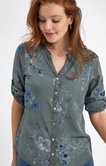 Chemise imprimée avec sequins