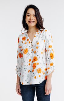 TUNIQUE IMPRIME FLEUR COQUELICOT