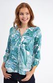 Chemise col mao boutons nacrés