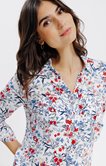 Chemise imprimée avec snaps nacrés