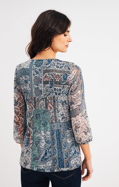 Chemisier Femme Col V EFFAN Tunique Plissée à Manches Courtes Bouffantes, Col En V Et Imprimé Floral Pour Femme, 8-10 Chemise Manche Courte Femme Chic Chemisier Femme Col V EFFAN Tunique Plissée à Manches Courtes Bouffantes, Col En V Et Imprimé Floral Pour Femme, 8-10 Chemise Manche Courte Femme Chic