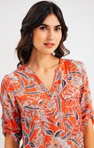 Blouse imprimée avec poches