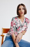 Chemise imprimée avec boutons 