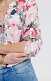 Chemise imprimée avec boutons 