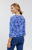 Tunique imprimée avec smocks 