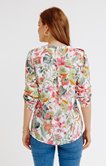 Blouse col mao avec pattes épaules