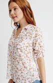 Chemise imprimée en coton plumetis