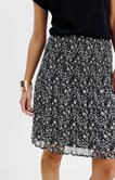 Jupe imprimée plissée courte