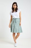Jupe plissée imprimée 