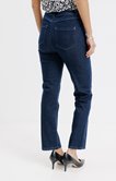 Pantalon jean droit 3 strass poches