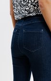 Pantalon jean droit 3 strass poches