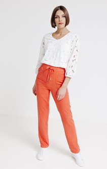Pantalon lin coloré