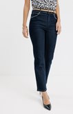 Pantalon jean droit avec détail clous