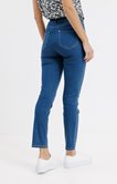 Pantalon jean slim avec ceinture tressée