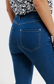 Pantalon jean slim avec ceinture tressée