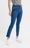 Pantalon jean slim avec ceinture tressée