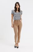 Pantalon slim avec détail lurex