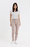Pantalon coton avec détail pont