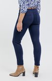 Pantalon coton couleur avec ceinture