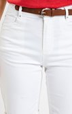 Short en coton avec ceinture