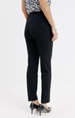 Pantalon ville slim noir