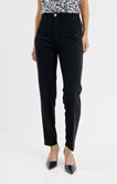 Pantalon ville slim noir