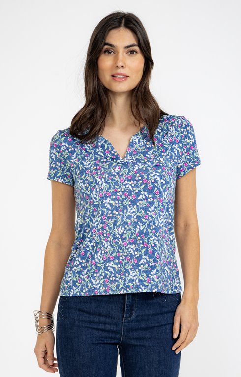 Tee-shirt impirmé manches courtes
